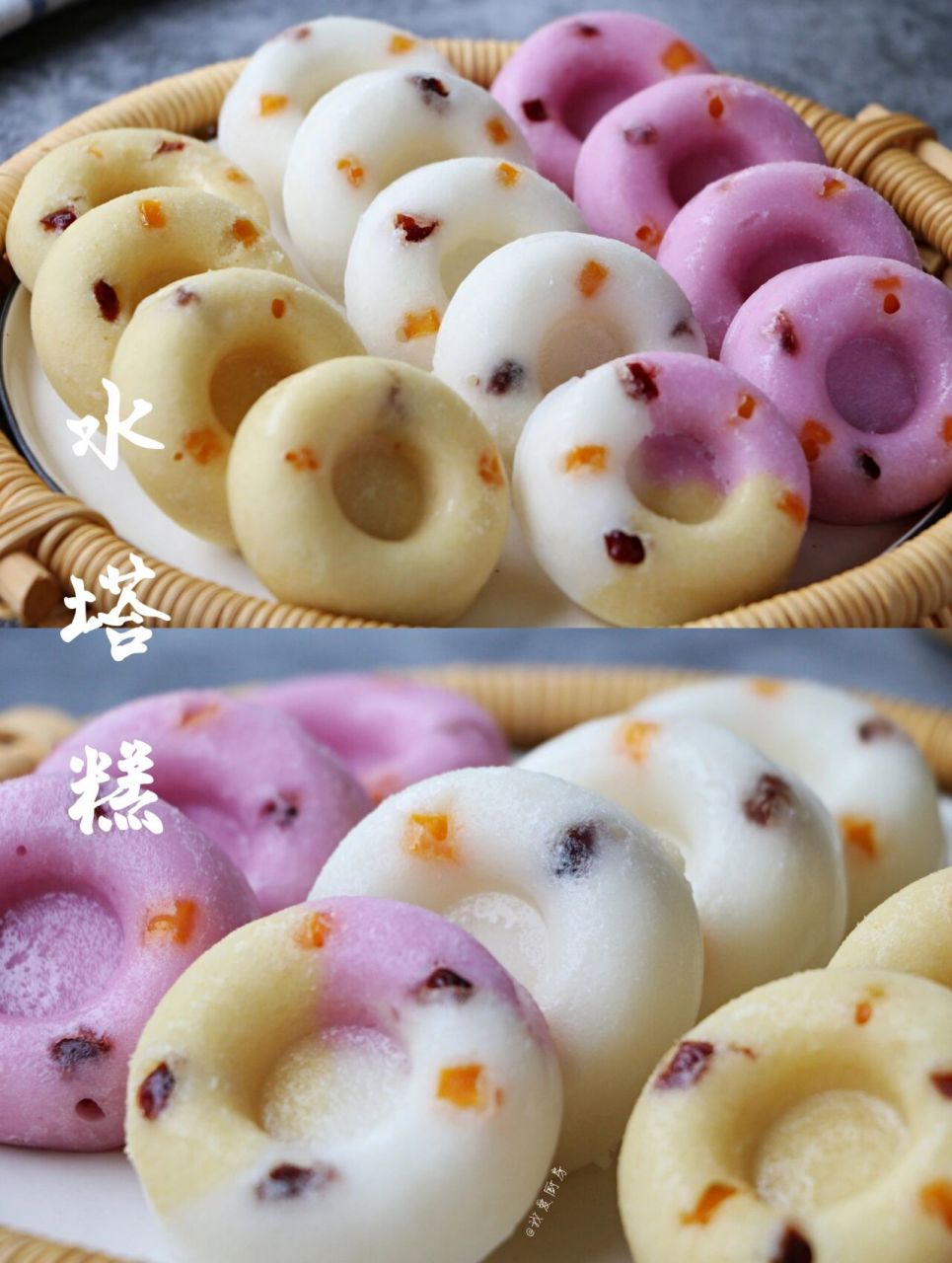 水塔糕,酒酿米糕,超详细做法 老浆:水磨粘米粉25克,酒酿汁12克(只要汁