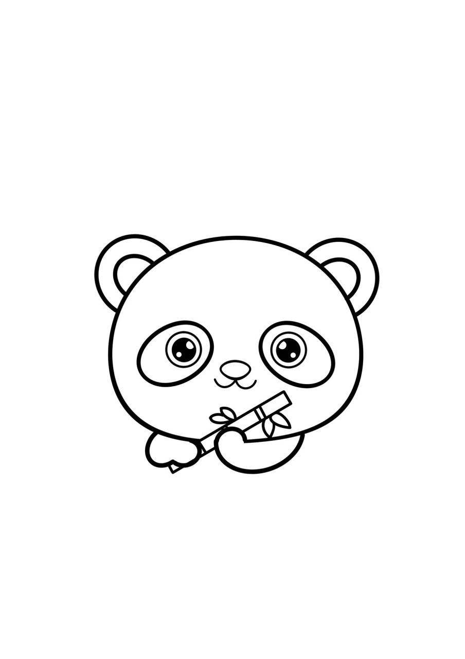 大熊猫简笔画来啦 萌萌的熊猫简笔画教程,爱吃竹子的国宝大熊猫创意画