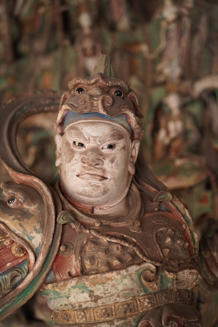 山西行～双林寺 韦陀 双林寺的彩塑牛,这尊韦陀是精华中的精华,名不虚