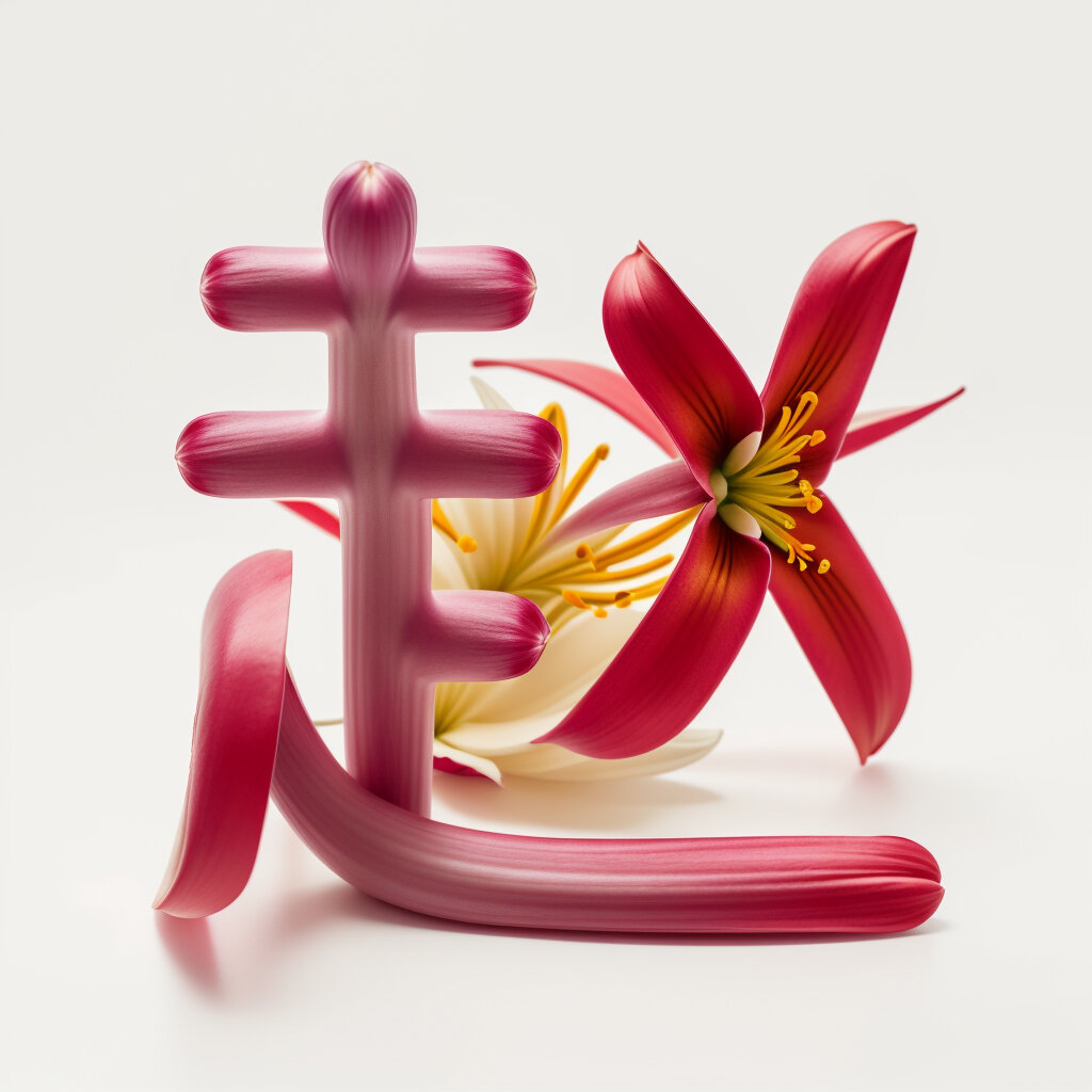 百合花姓氏头像 百年好合,幸福美满 祥瑞,吉祥,财富 优雅和宁静