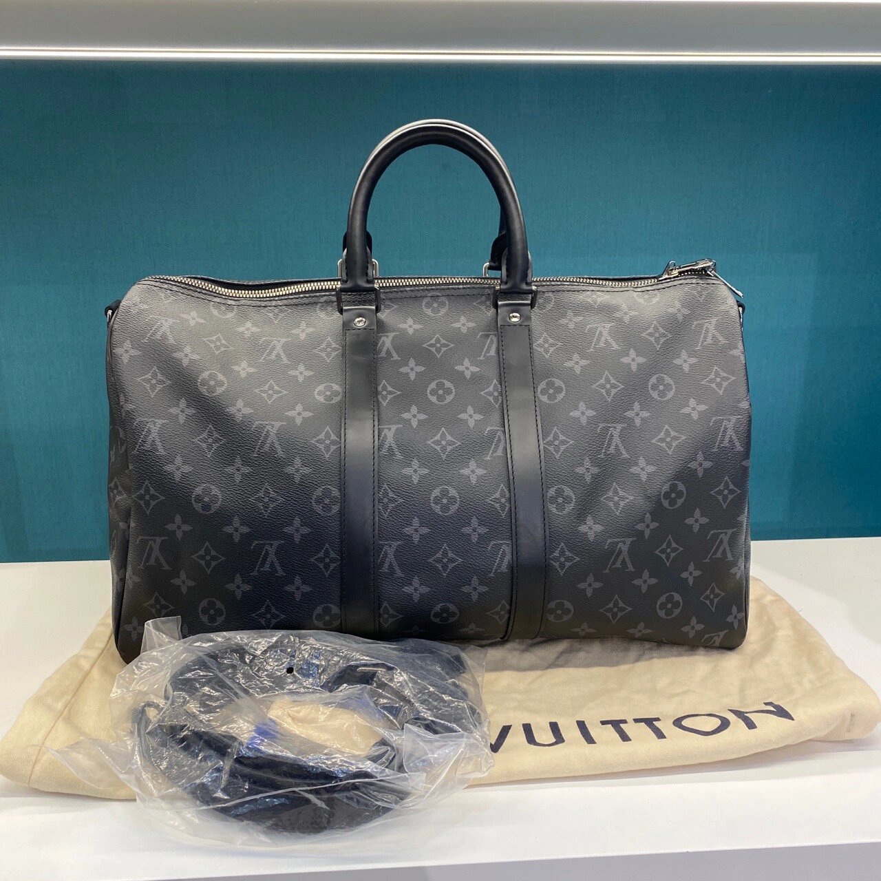 lv黑武士keepall 45旅行包