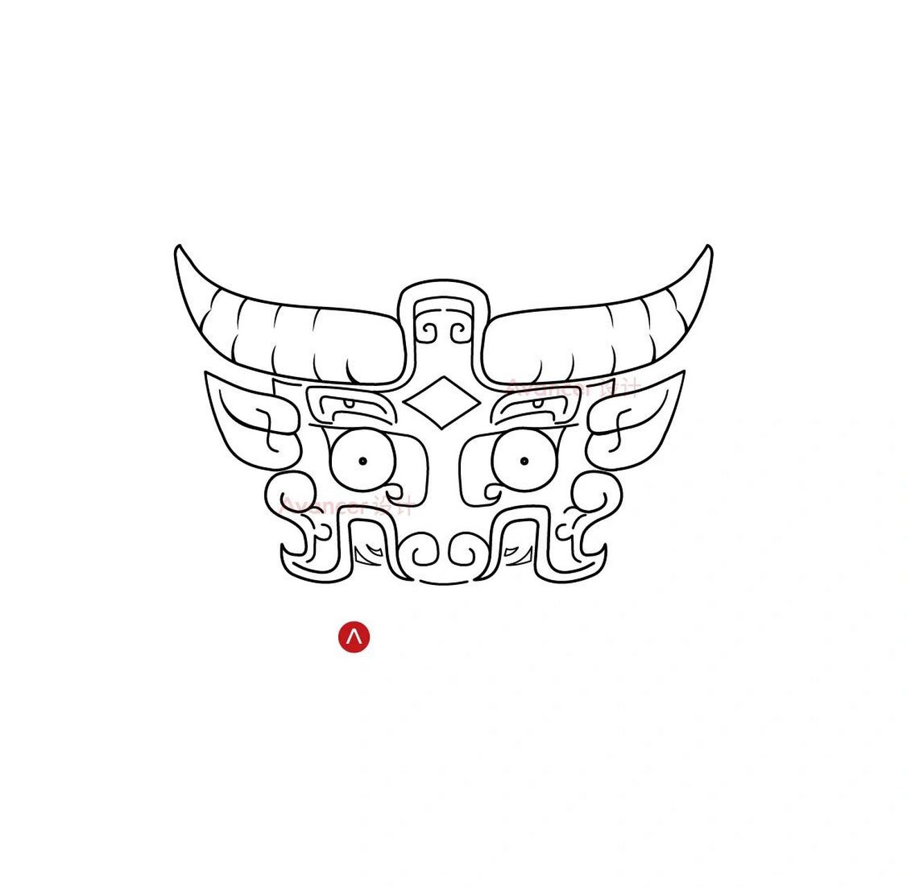 传统纹样|饕餮纹(兽面纹)