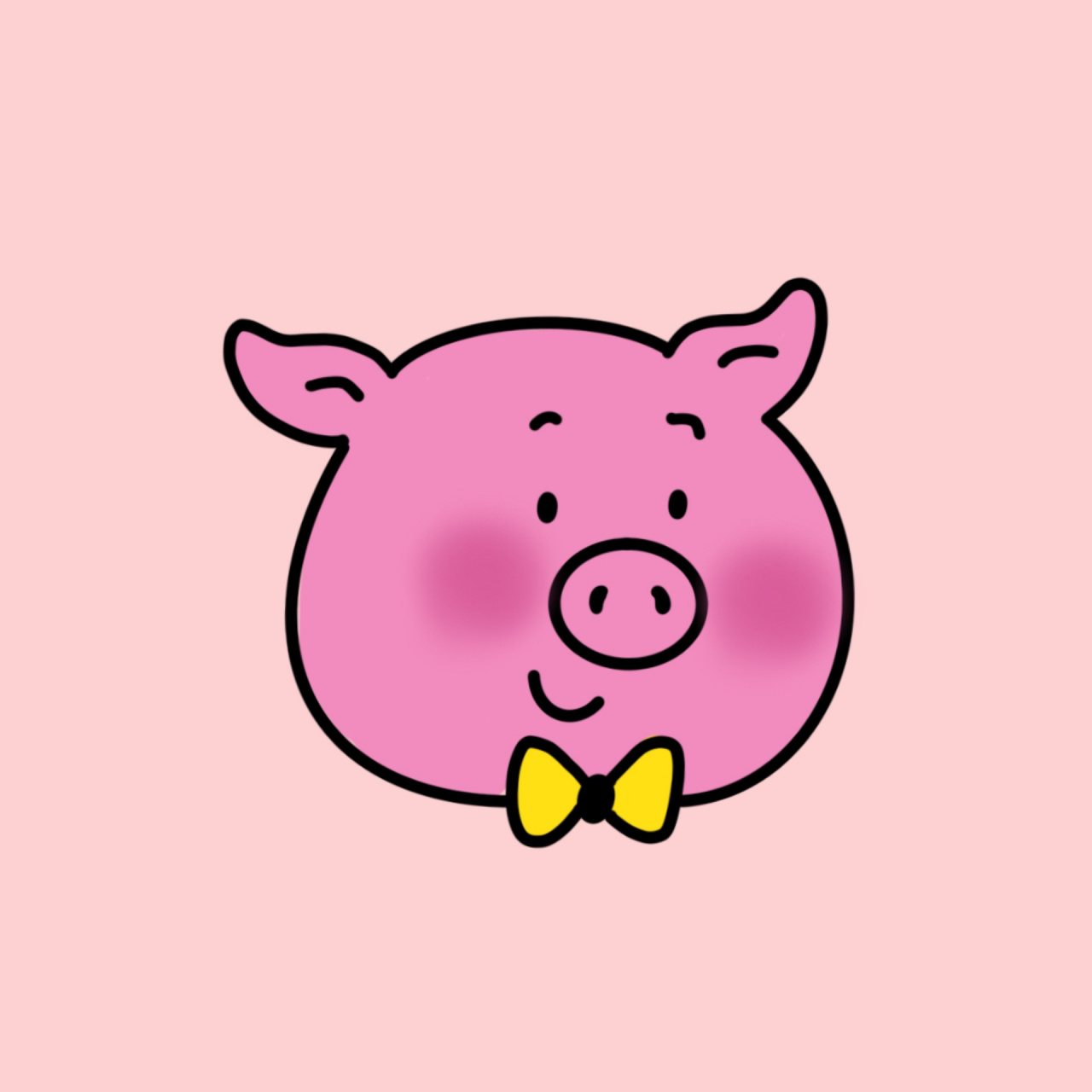 【涂鸦头像】玛莎猪大猪头 今天是猪弟95猪妹96 baby piggy