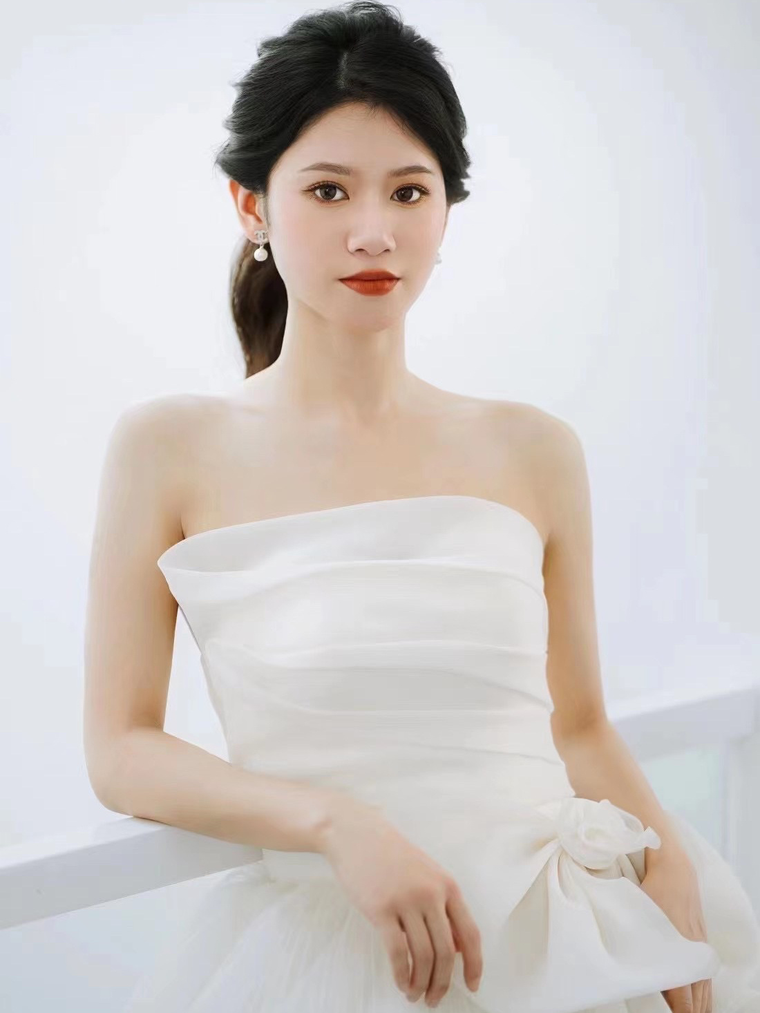 韩系新娘盘发