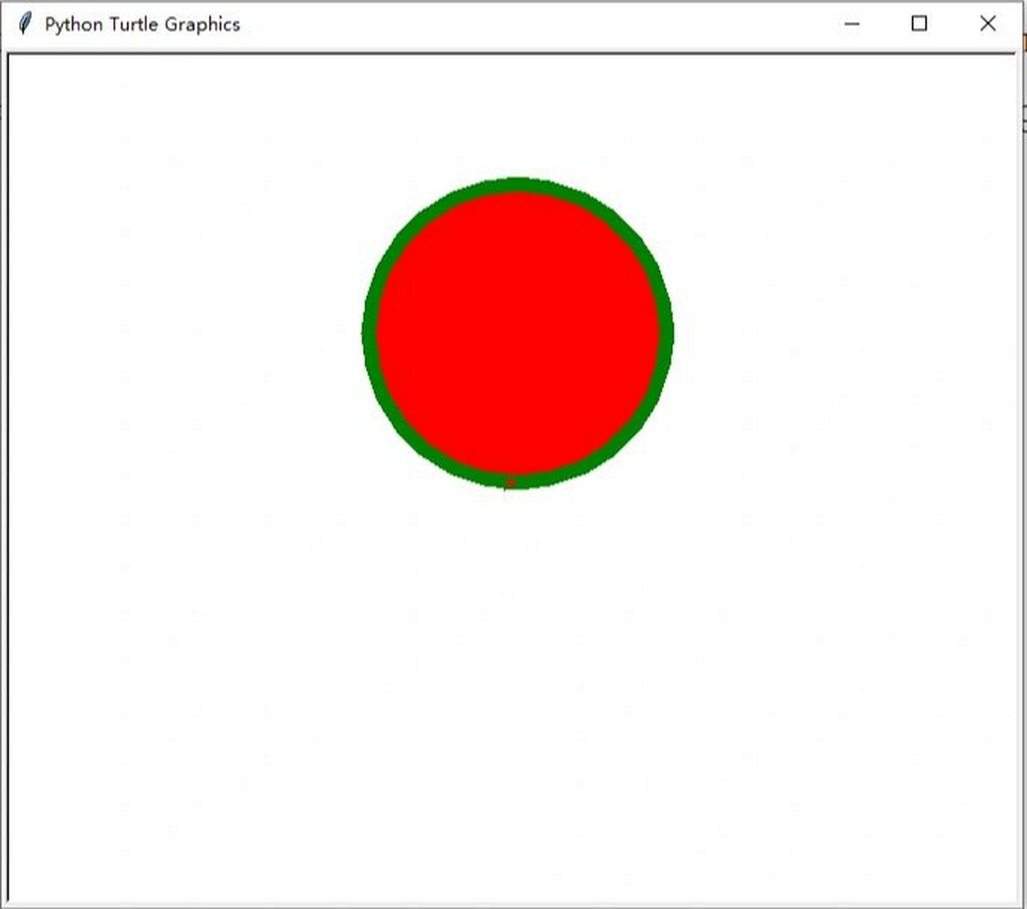 python海龟绘图代码 上一篇是python的三种代入方式,这次开始画绿笔红