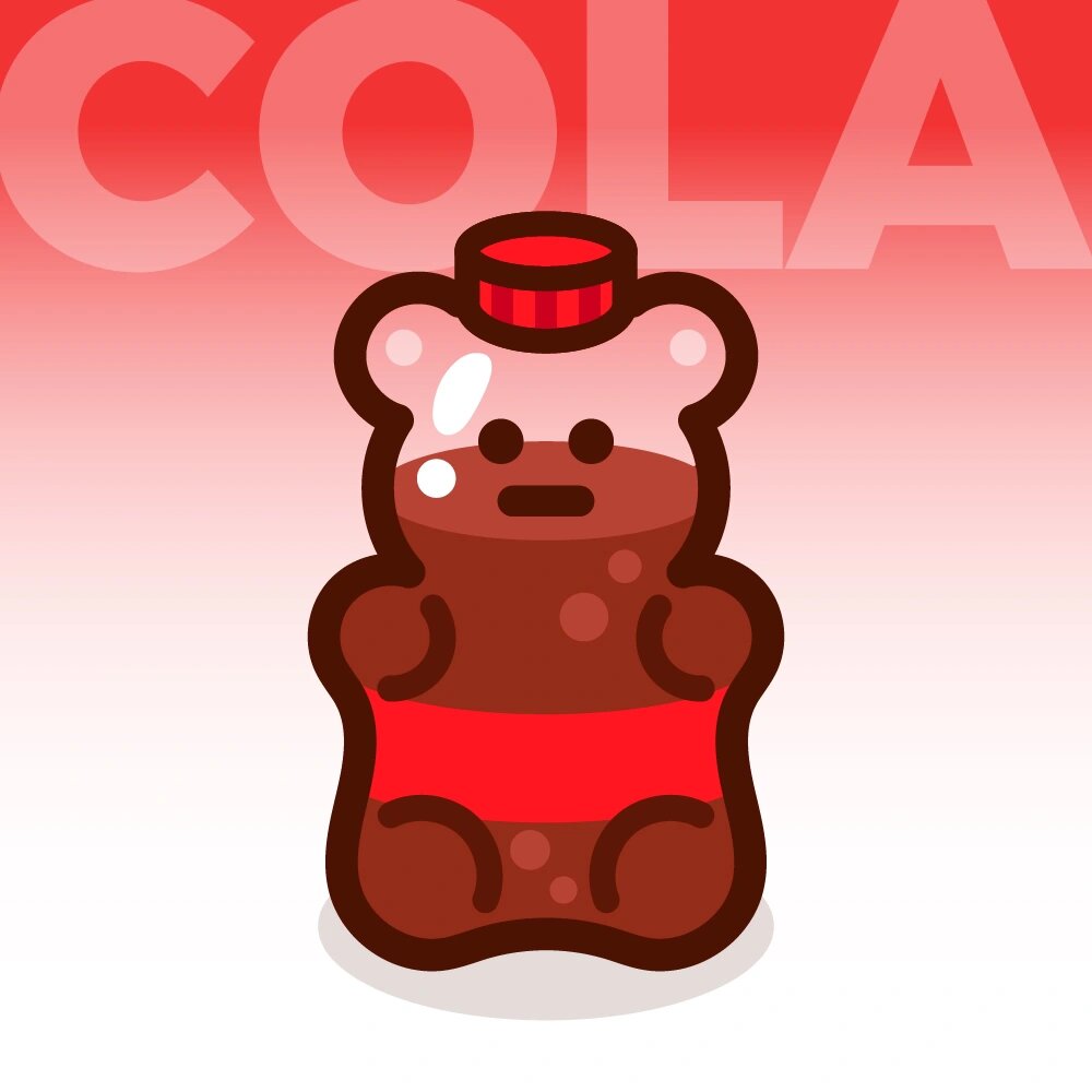 卡通头像丨可乐小熊软糖