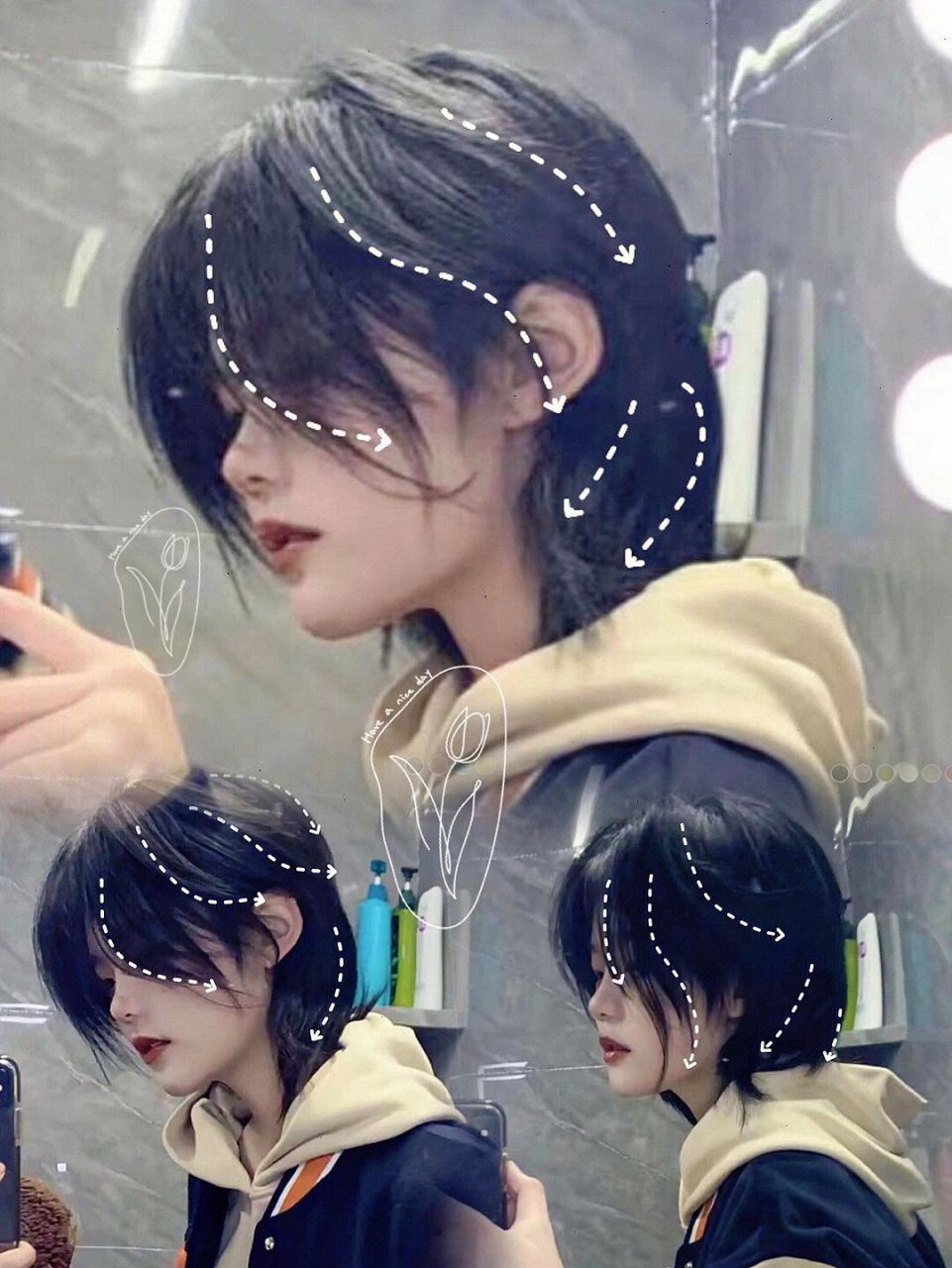 男生女生都可以尝试的鲻鱼头发型!