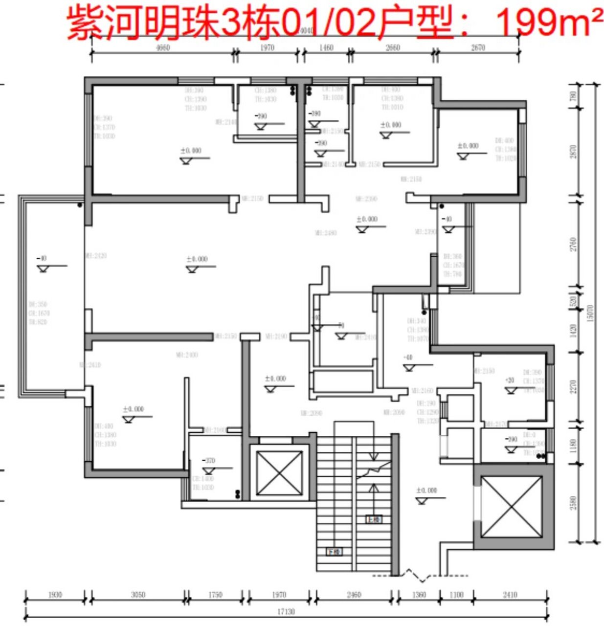 常德紫河明珠户型图图片