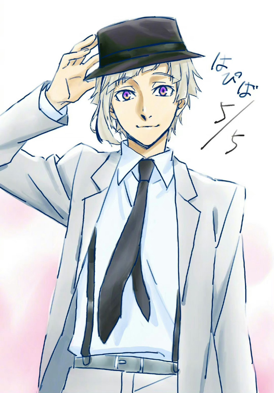 文豪野犬# staff最新绘制的中岛敦生日贺图[生日蛋糕][生日蛋糕][甝]