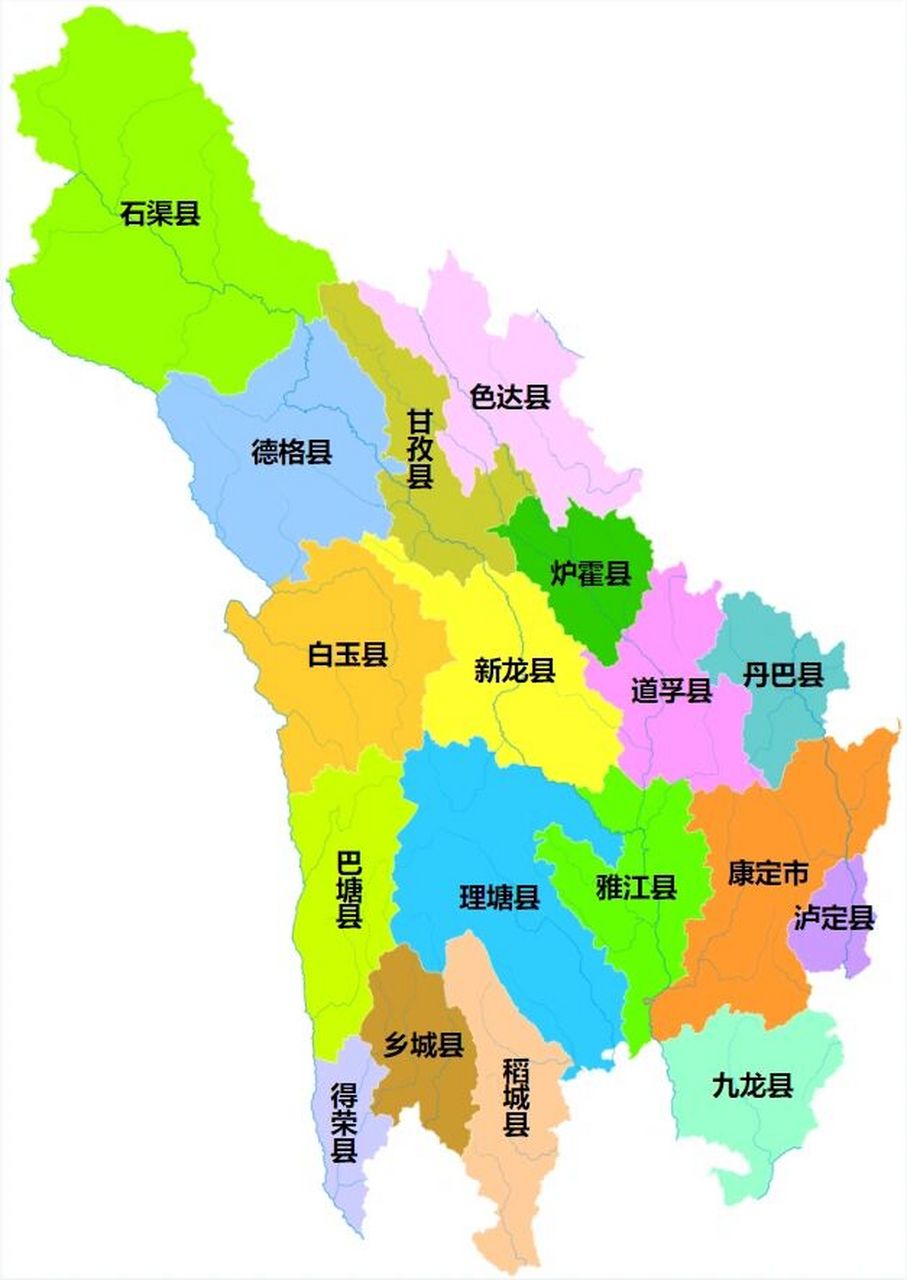 甘孜地理位置图图片