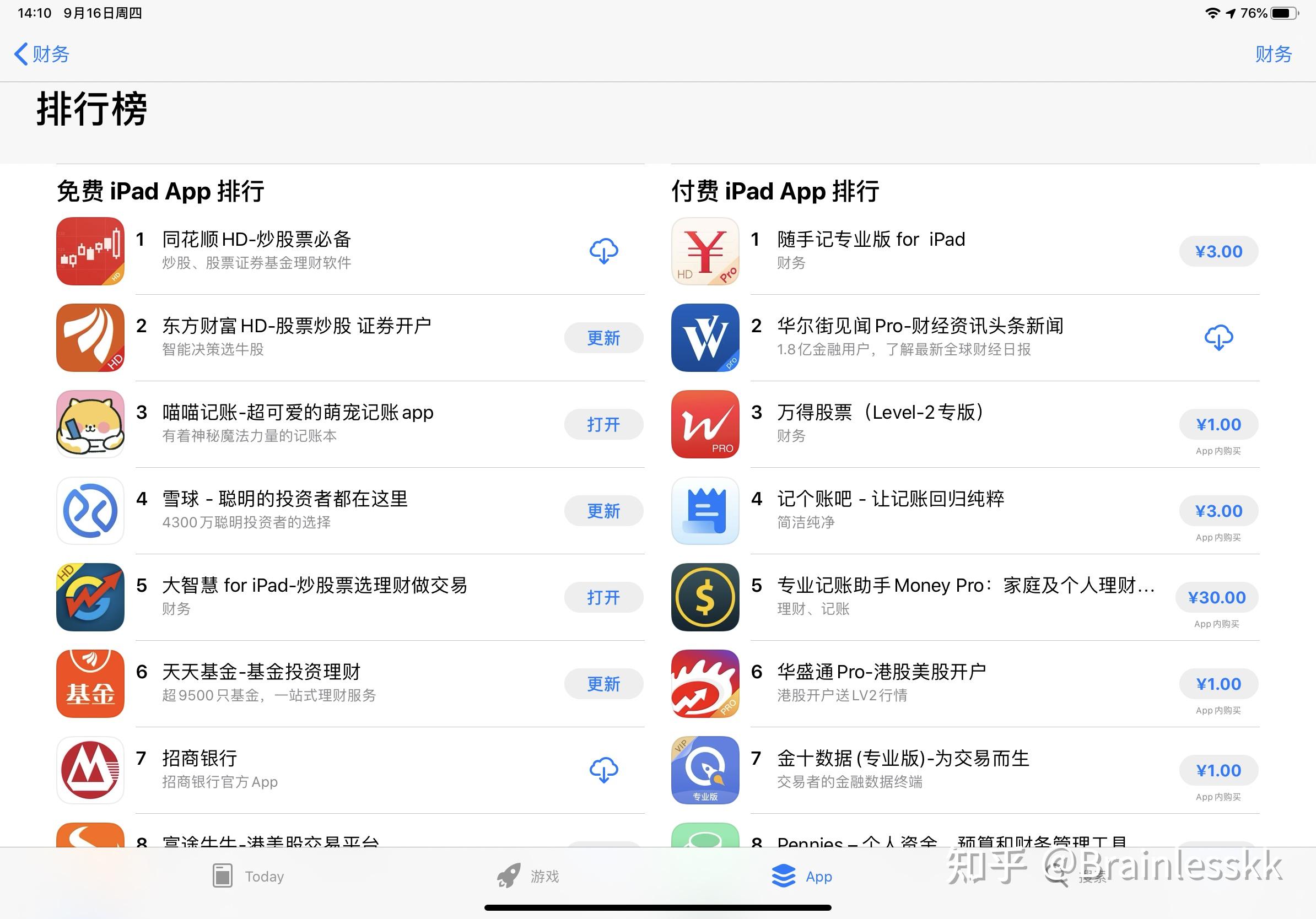 四款ipad炒股app详细测评