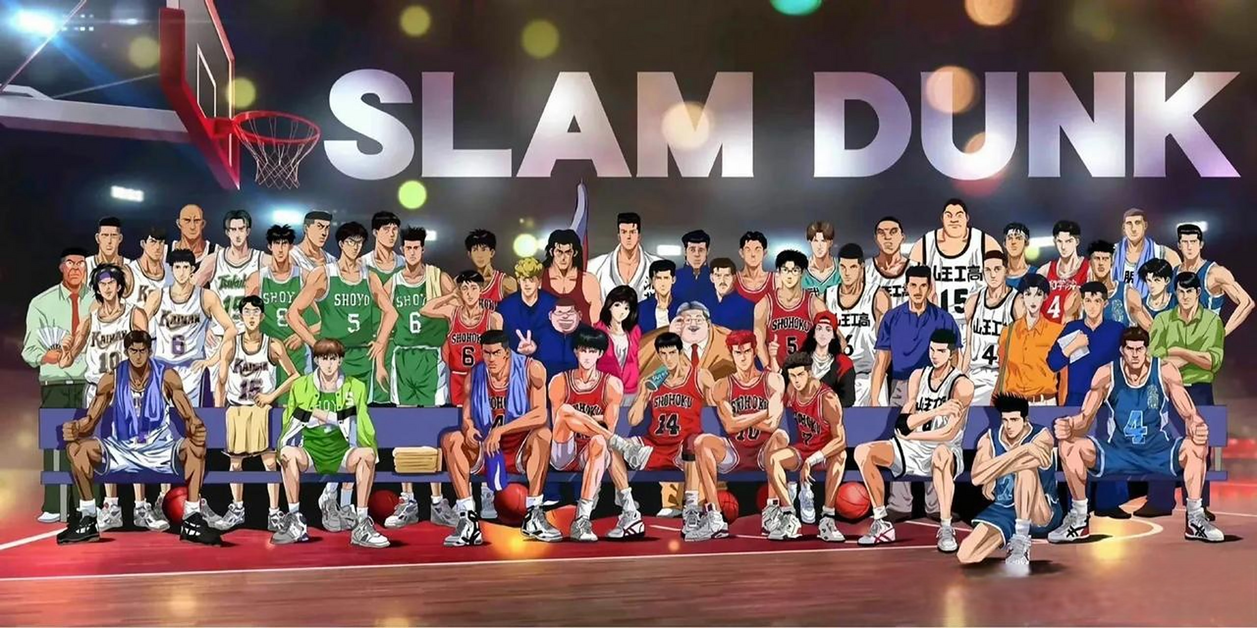 灌篮高手大合影分享给大家,收藏一下,留念.