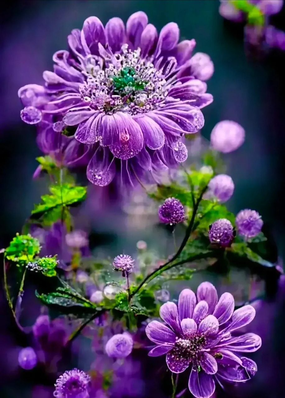 这花也太美了吧  紫色水晶花,靓到爆镜,实在太罕见了,让人大开眼界!