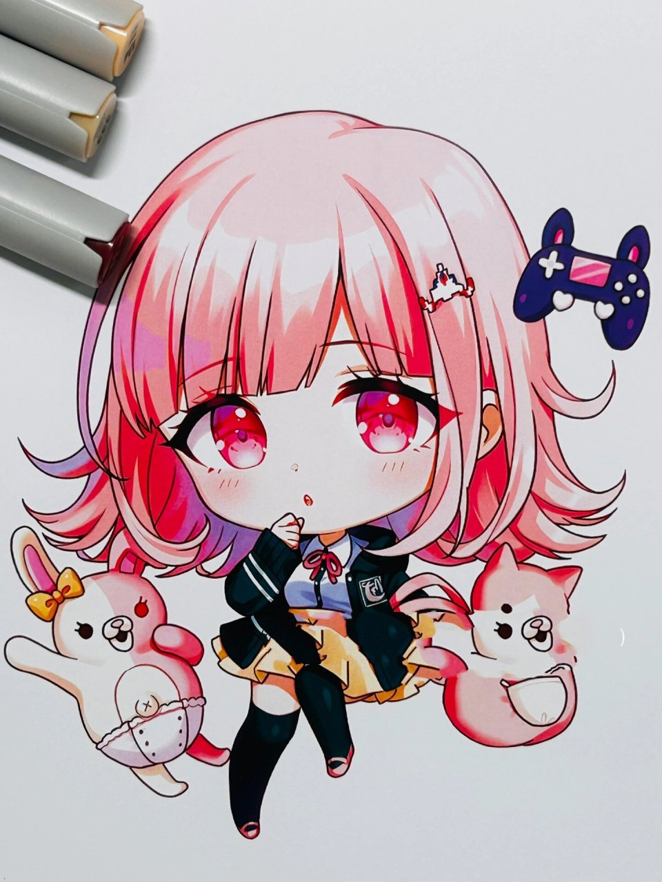 粉色头发合集| q版动漫 卡通女生