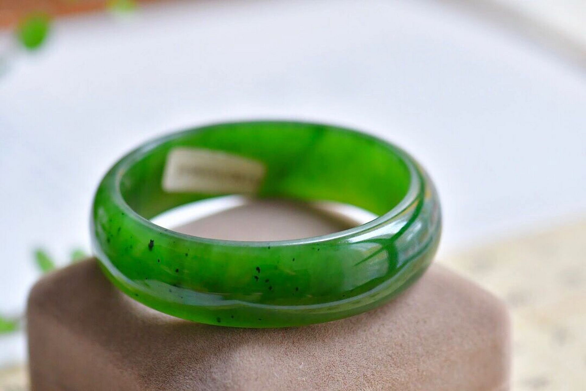 和田玉碧玉贵妃镯·明码标价2680元97 《贵妃镯》 【和田玉碧玉】