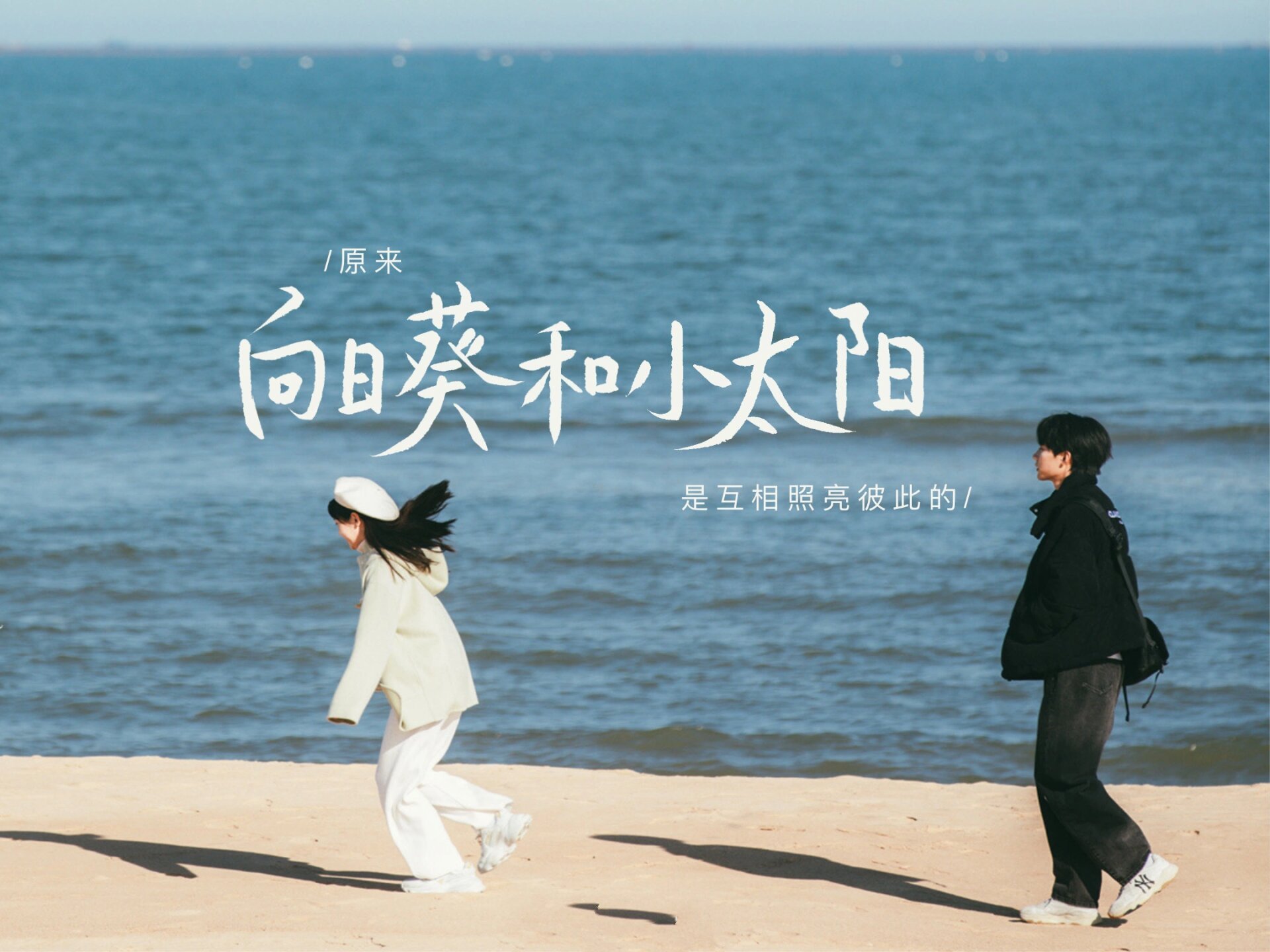夏日海滩壁纸 | 《当我飞奔向你》台词文案