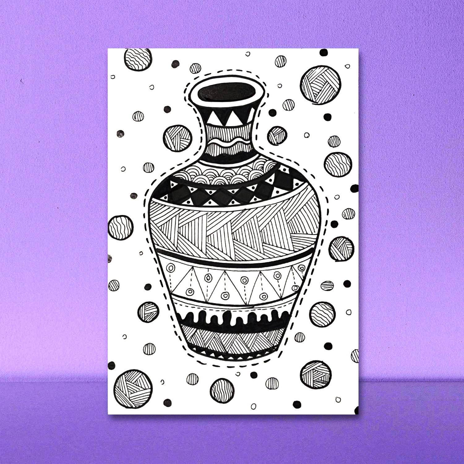 【花瓶】打卡100天画画|线描篇(44/1