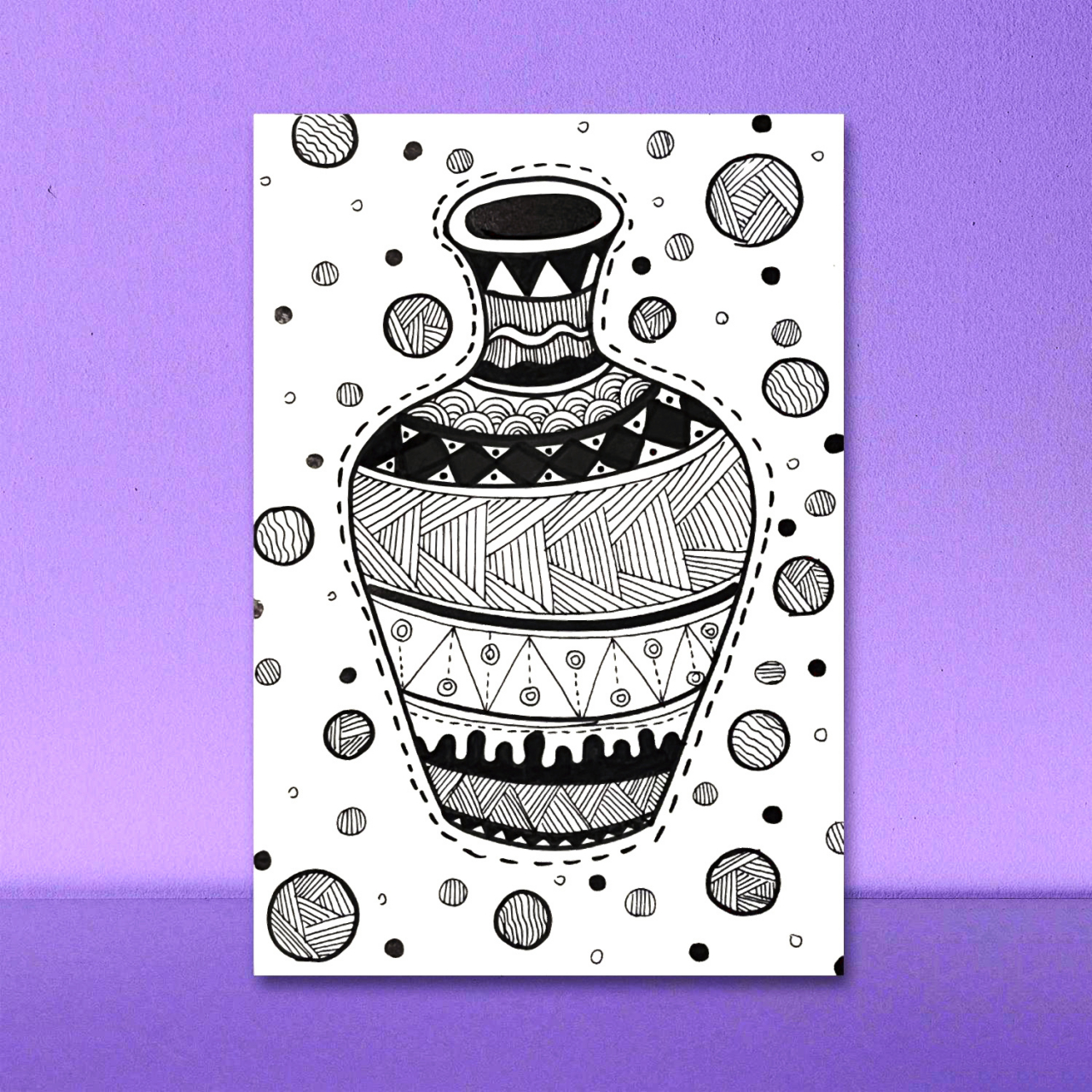 【花瓶】打卡100天画画|线描篇(44/100) 98把生活放进花瓶里,从此