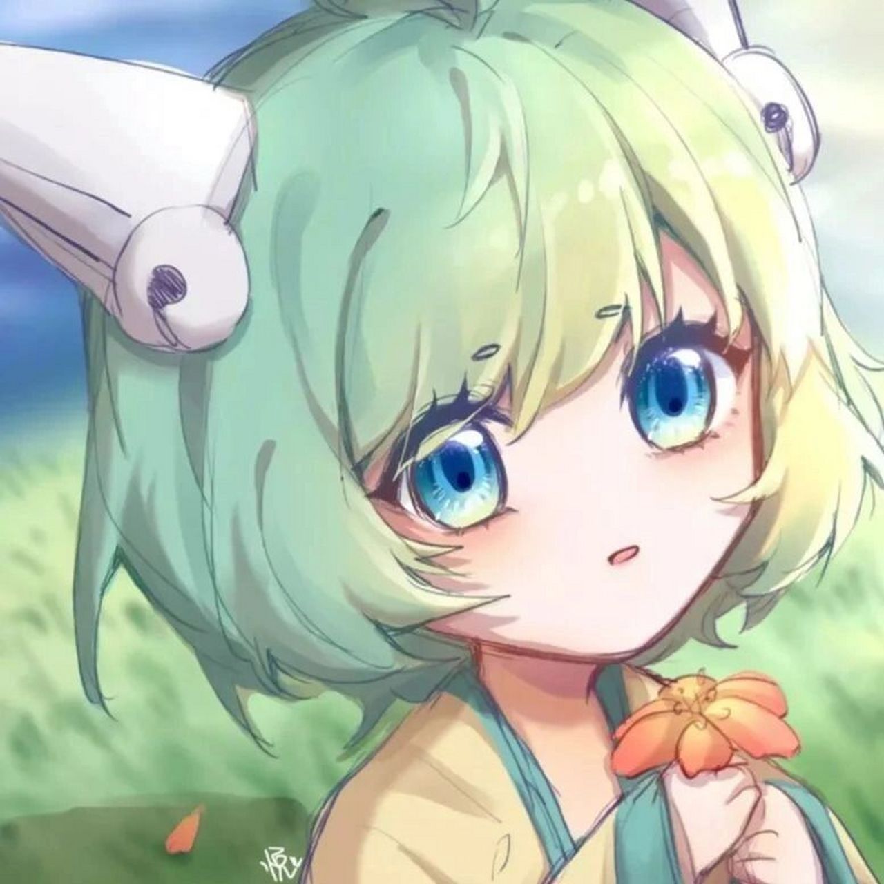 王者荣耀蔡文姬可爱头像 "如果你看到戴红帽子的老人,请告诉他,我长大