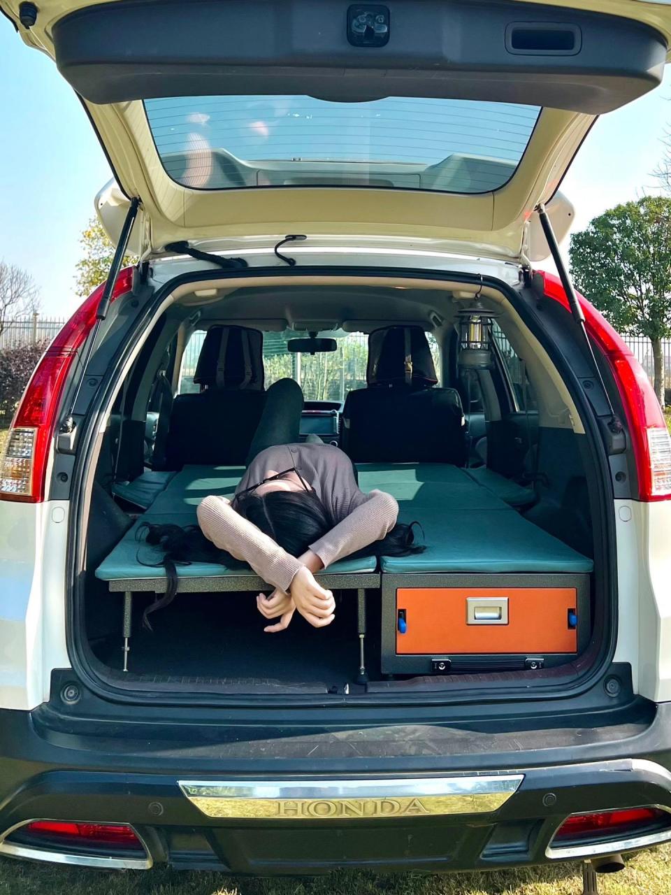 本田crv无损升级床车套件.