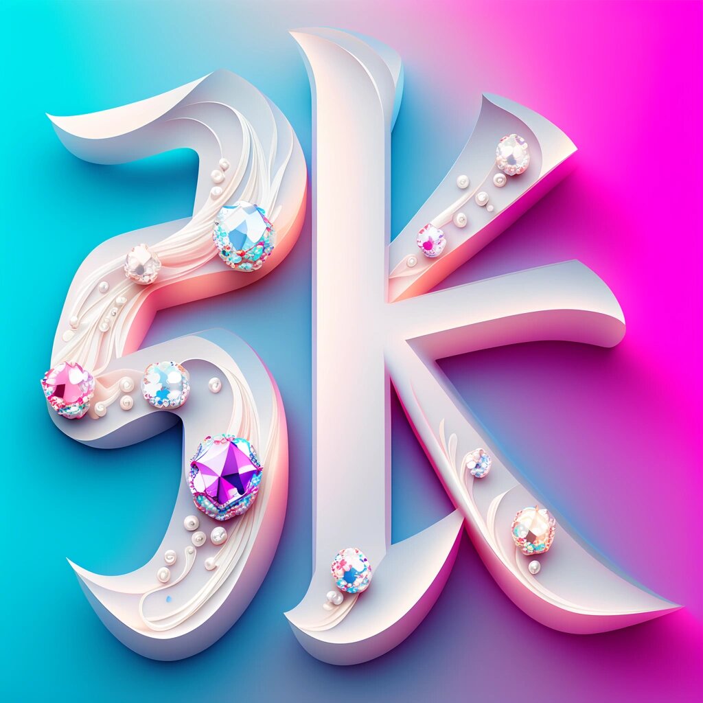 好看的百家姓张字!