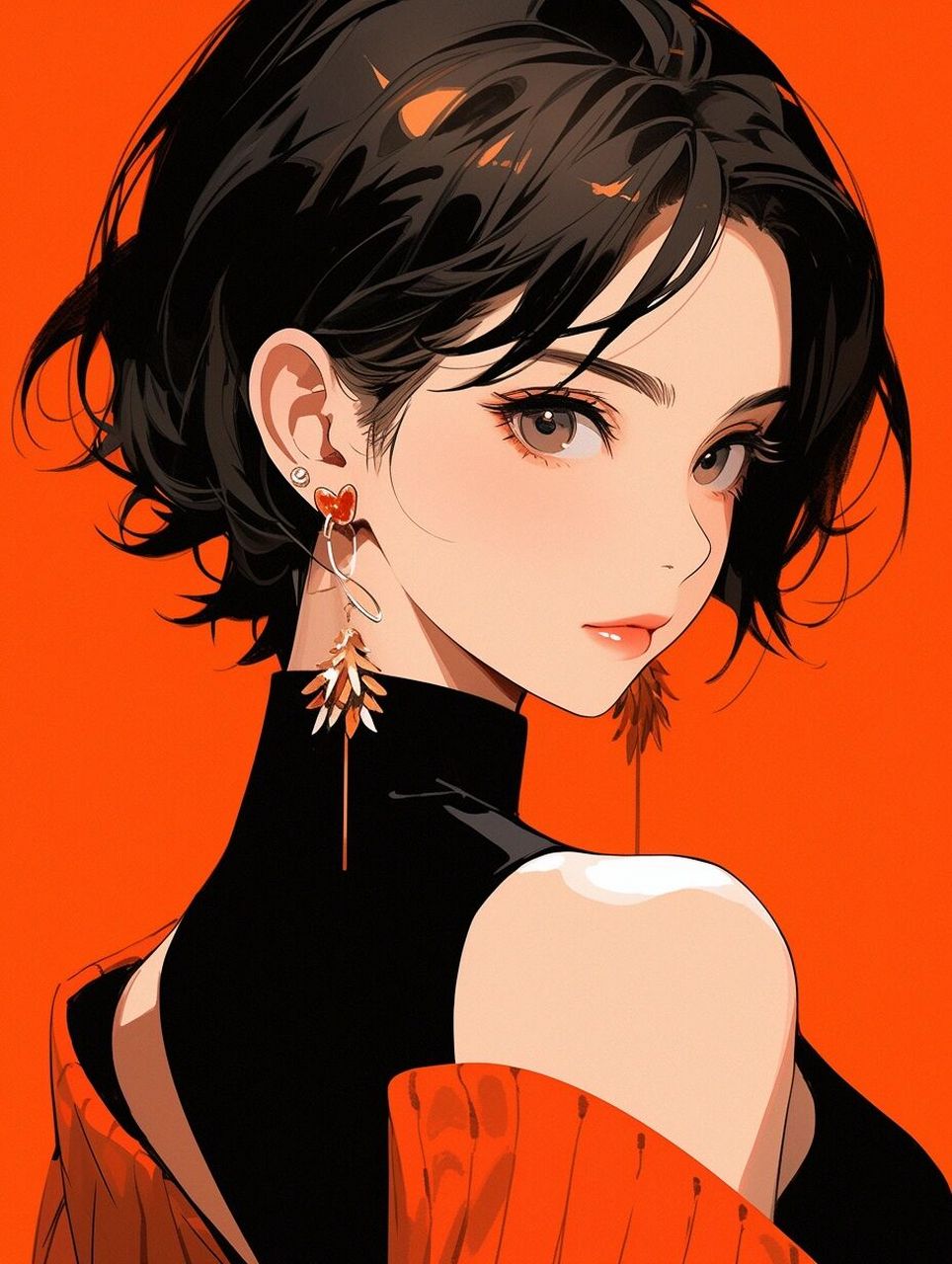 女生头像 | 极简·短发小姐姐