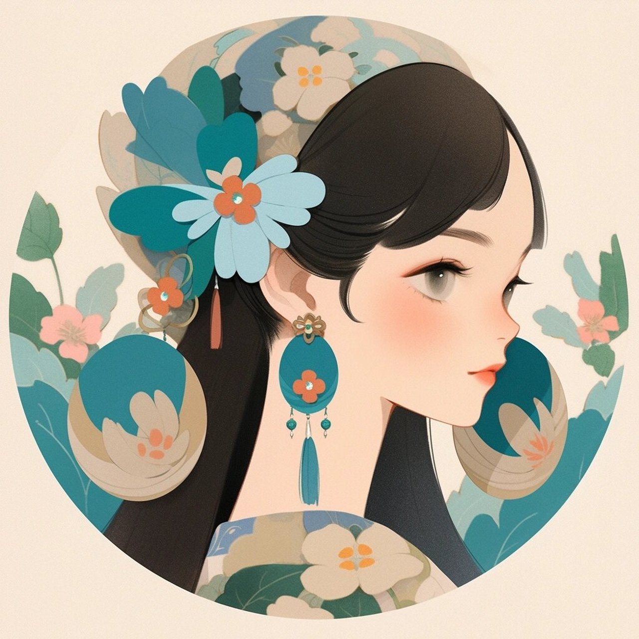 女生头像93新中式简约大方女生头像丨多图 嗨大家好 下期见