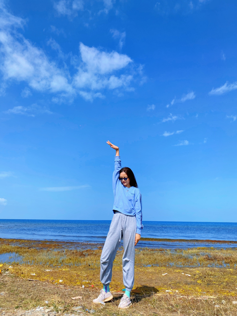 西北大环线90青海湖旅游拍照姿势大赏7115 终于打卡青海湖啦!