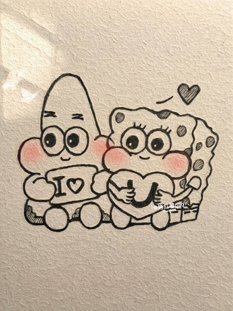 简笔画教程# #简笔画# #海绵宝宝# #派大星##可爱简笔画# #画画