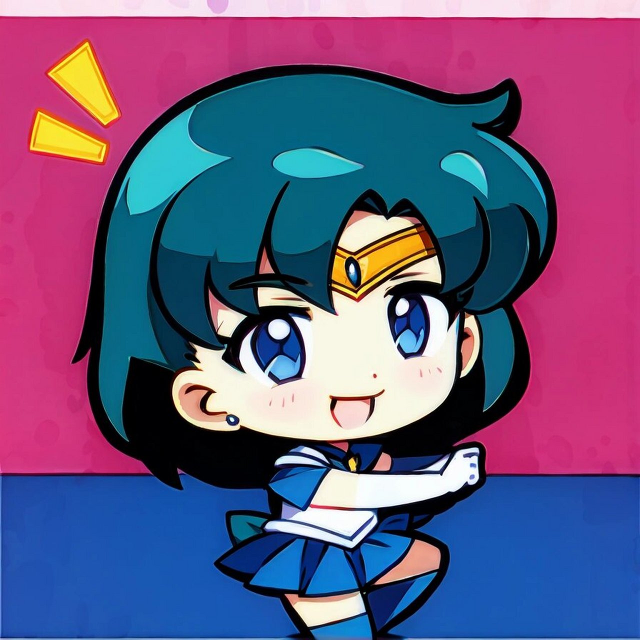 【头像】q版本水野亚美90 q版的亚美真的好乖噢~符合人设性格哎