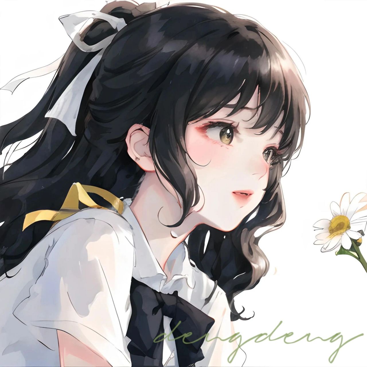 深藏心底的爱|小雏菊|可爱女生头像|简约