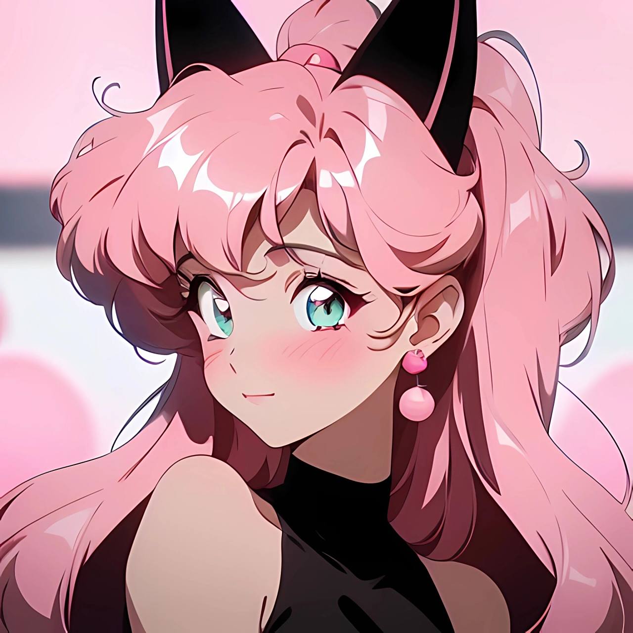 旧漫头像‖甜酷粉色猫女头像