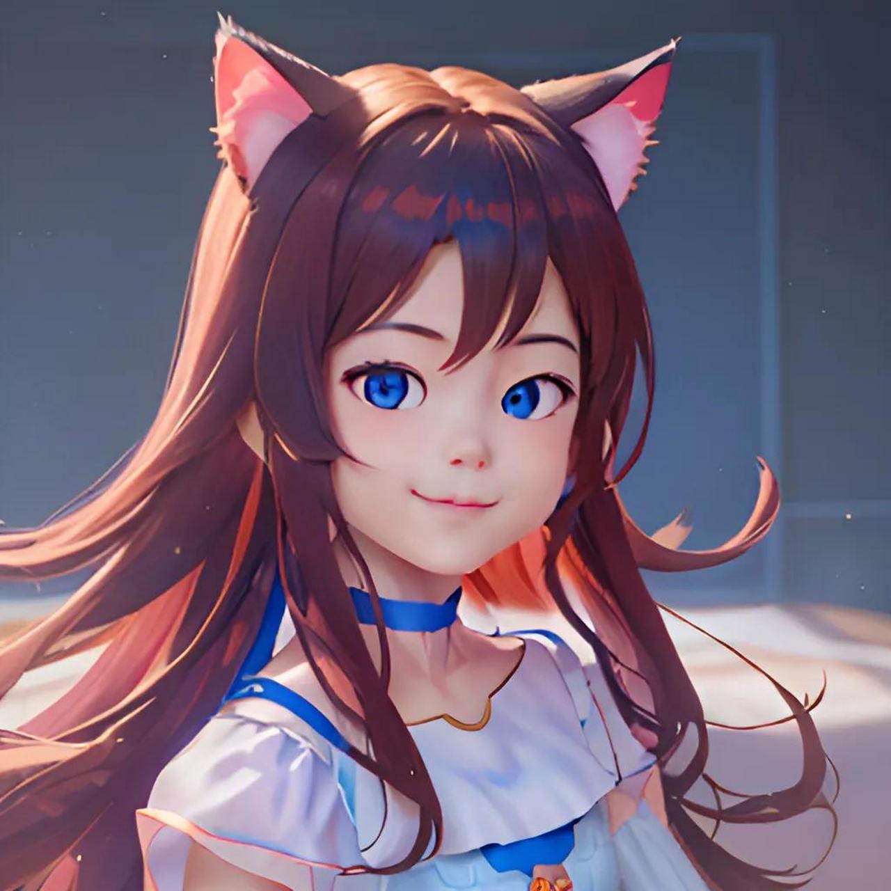 gpt-4o识图:图片中描绘了一位看起来像是动画或cgi制作的女孩.