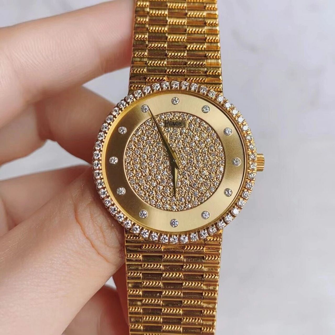 伯爵珠宝腕表系列腕表,中古款18k金原镶钻 伯爵珠宝腕表系列腕表,中古