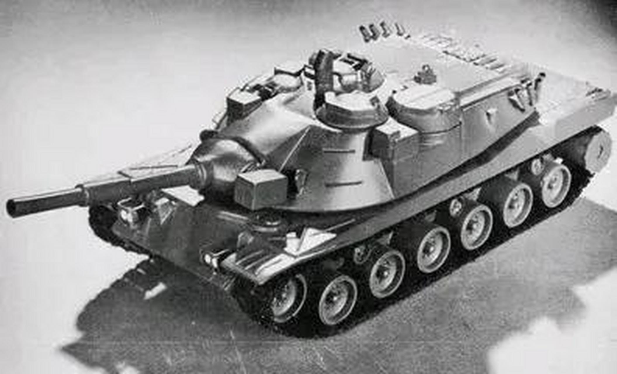 美德联手制造的kpz-70/mbt-70主战坦克,采用了20世纪60年代后期世界上