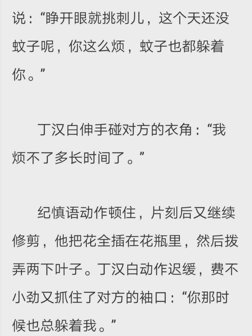 丁汉白和纪慎语番外《两小无嫌猜》里的番外,丁汉白和纪慎语,他们老