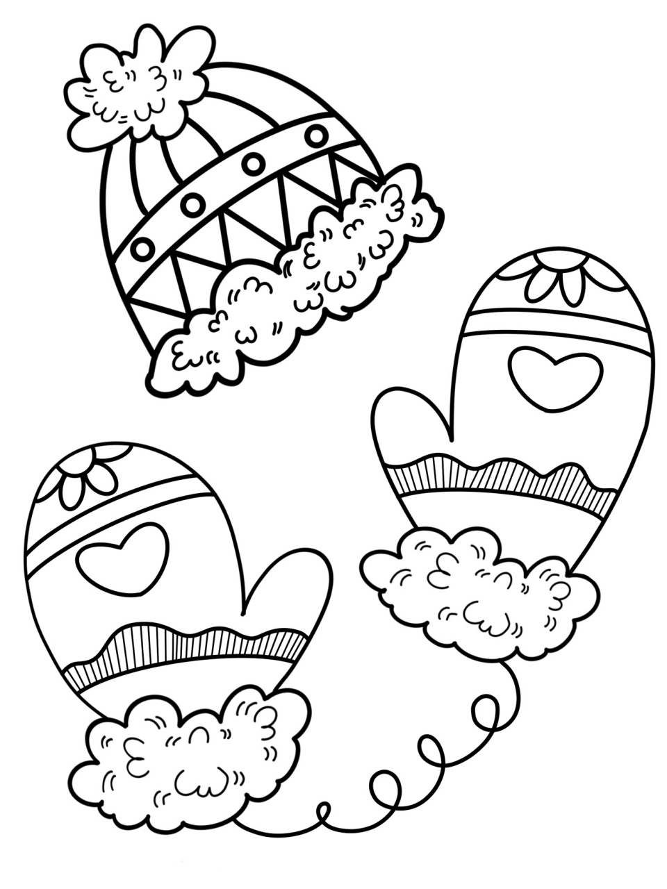 帽子00 手套02 儿童画 创意画 简笔画 #儿童简笔画# #创意儿童画