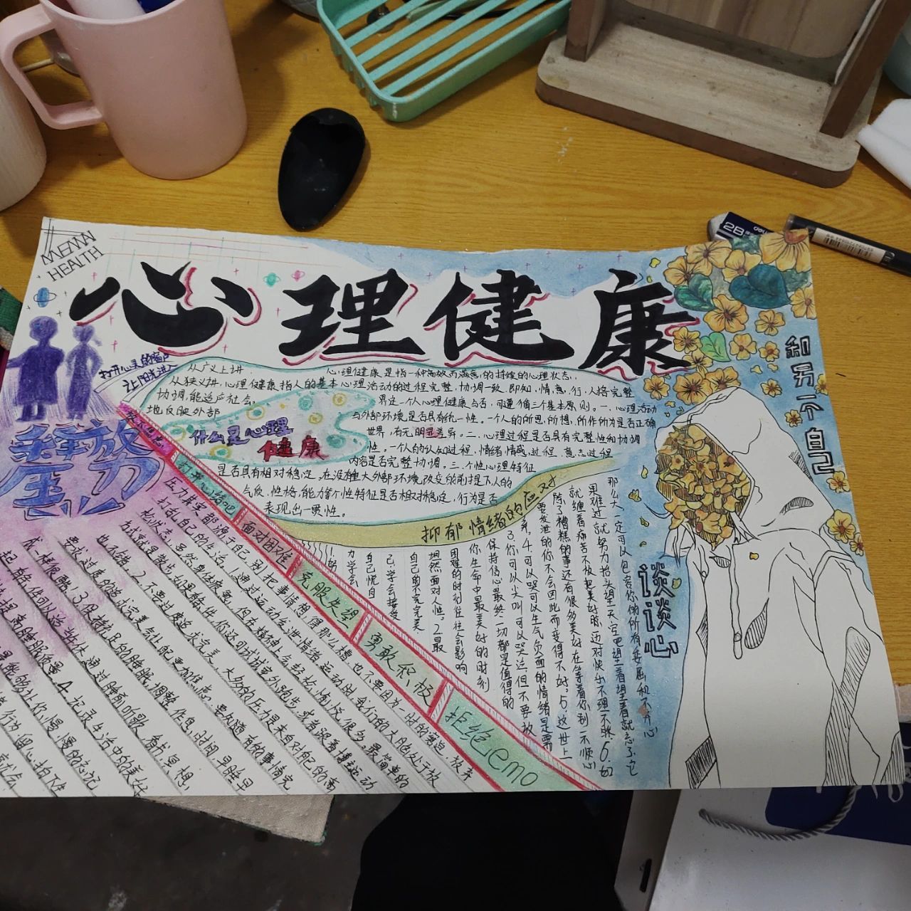 心理健康主题手抄报