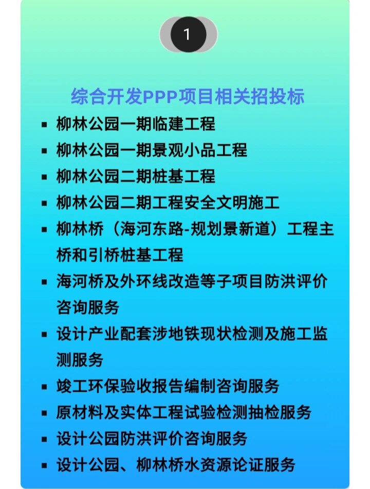 海河柳林项目近期进展动向