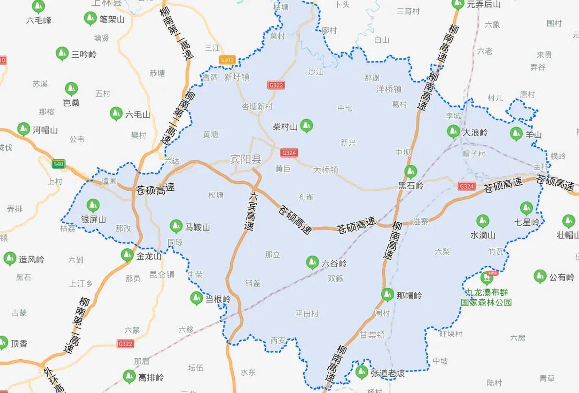 广西兴宁区宾阳县地图图片