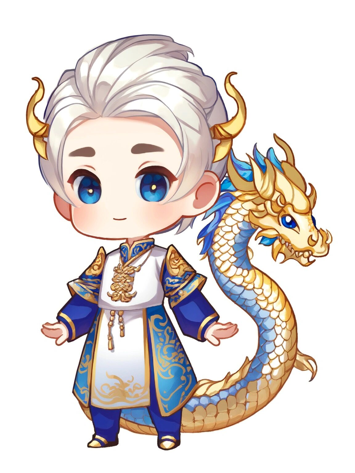 q版古风二次元龙拟人(男生版)