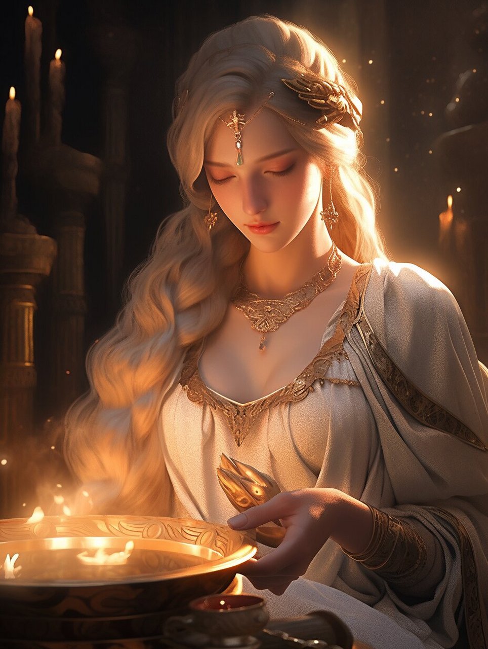 希腊神话|炉灶女神赫斯提亚 赫斯提亚是希腊神话中的炉灶女神,家宅的