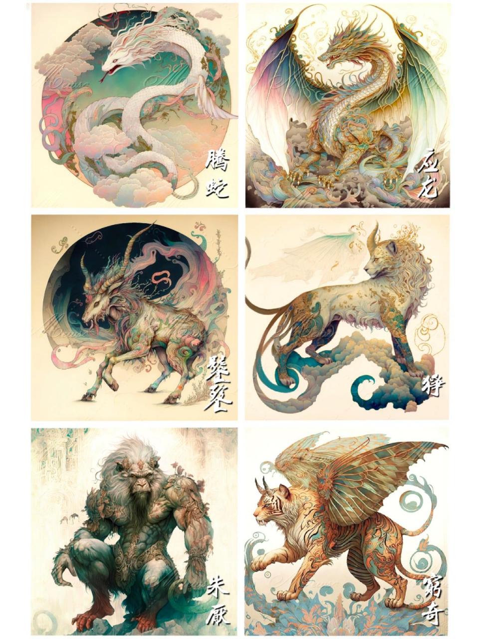 98山海经·十二神兽 98白泽——能言语,通万物之情,知鬼神之事,"