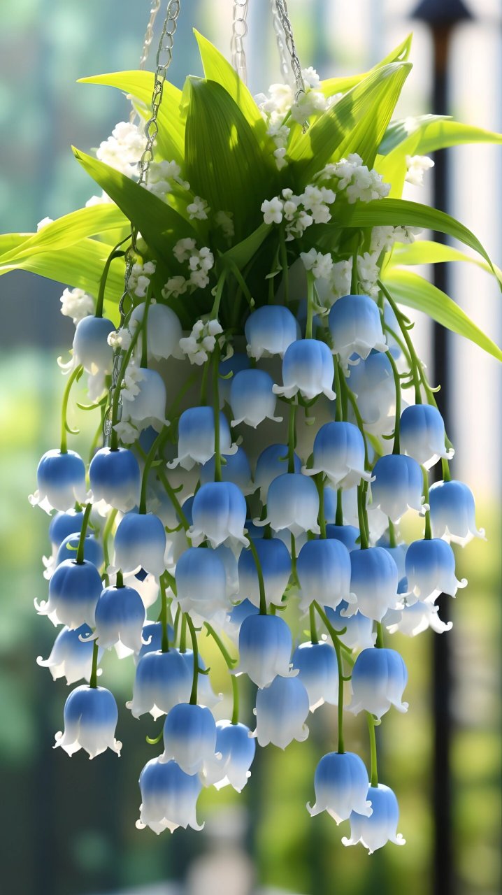 蓝铃花 有一种花,叫蓝铃花,它的花语是,无处安放的灵魂,始终无法承受