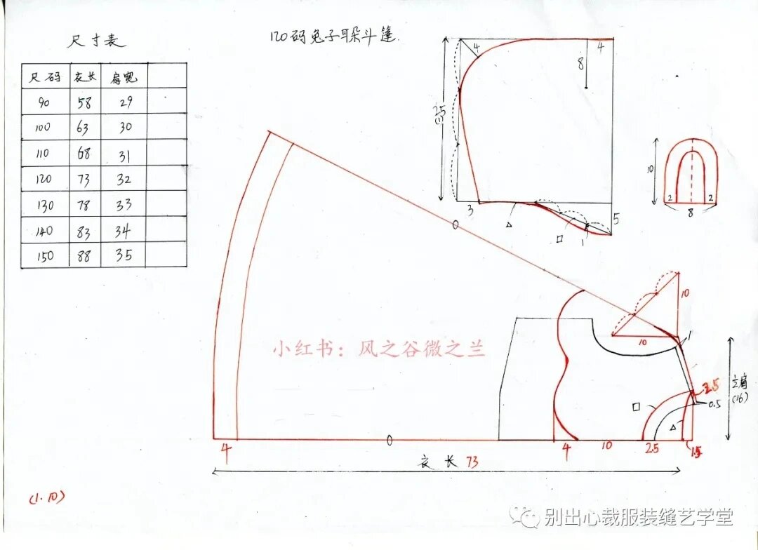 斗篷披肩裁剪图解图片