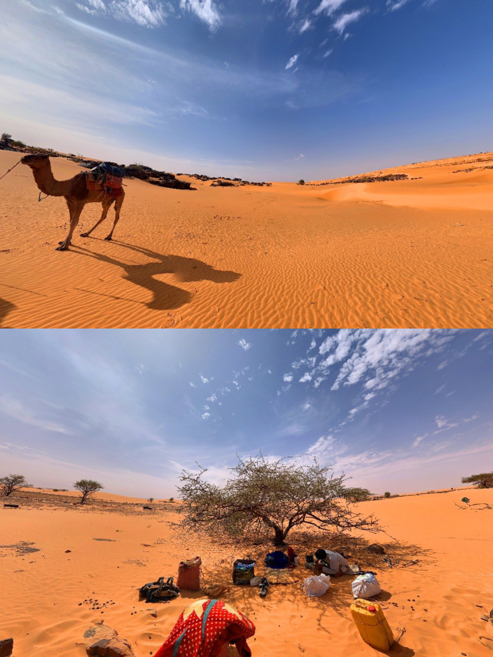 毛里塔尼亚境内的撒哈拉沙漠风光 毛里塔尼亚位于非洲西北部,地处北纬