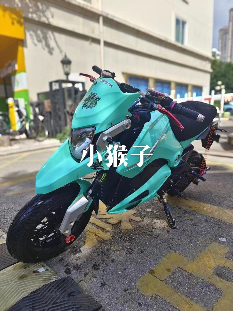 小猴子m5    实车拍摄9成新 72伏32安铅酸电池, 续航60公里左右 前120