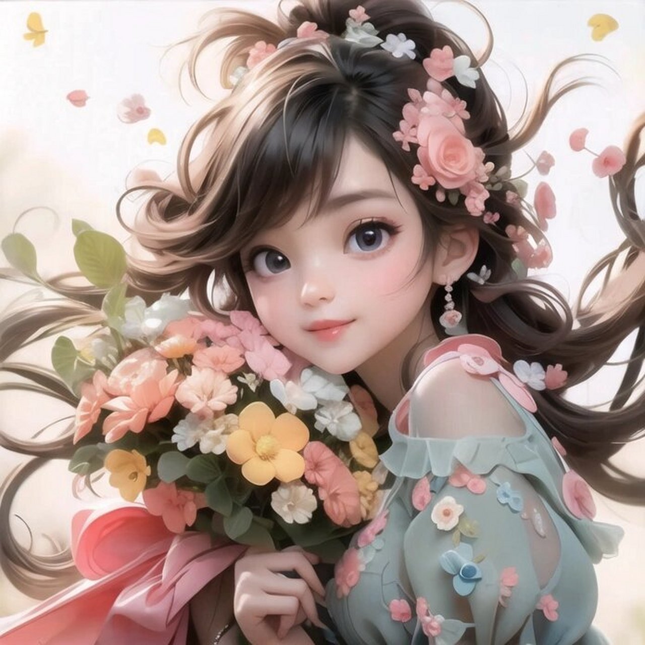 她也太仙了吧~花仙子95女生头像公主风 浪漫93头像原创,97请勿