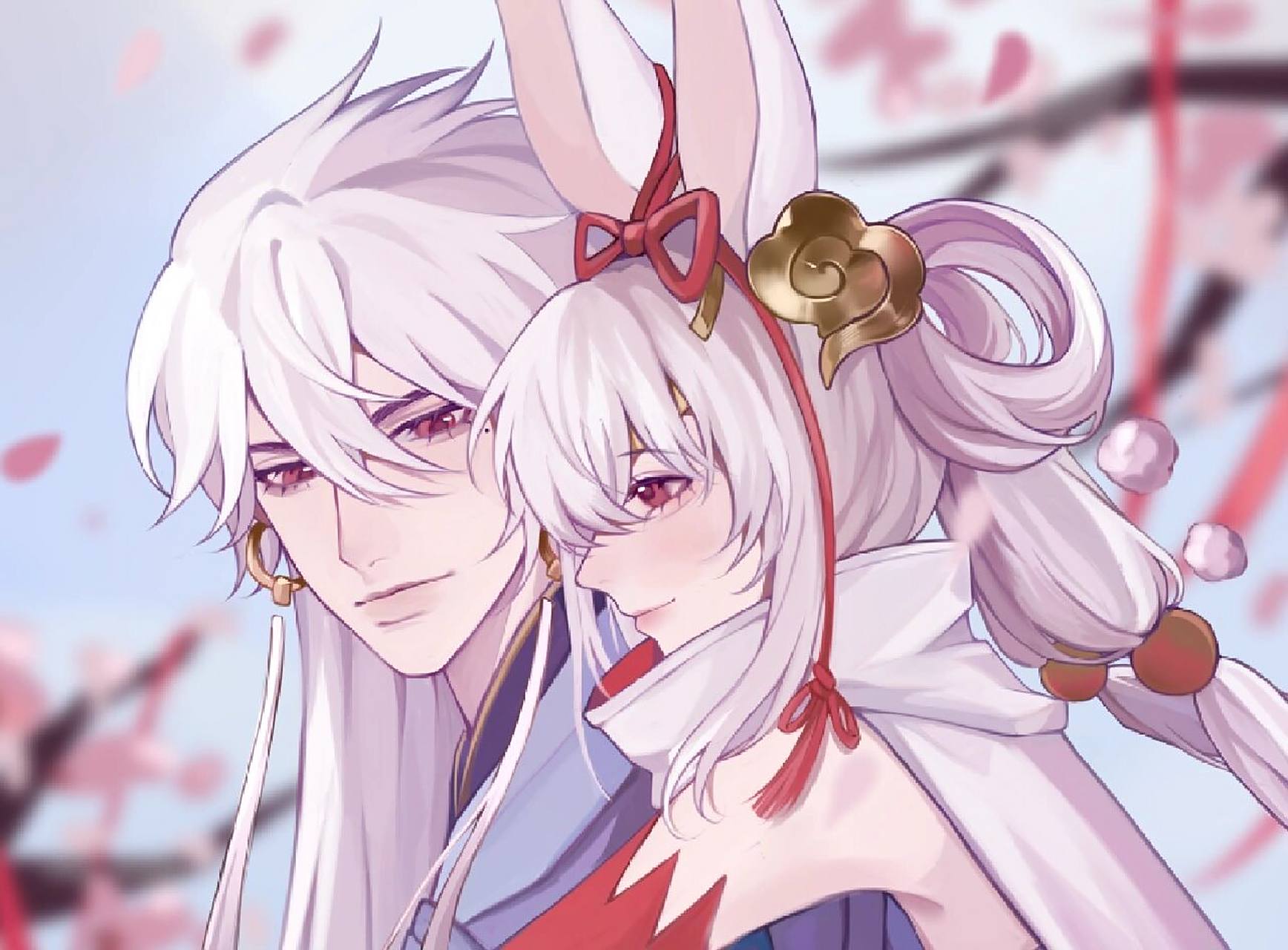 " 两年前阿离就在雪山等了,还好信终于去接他的小兔子啦 祝大家除夕