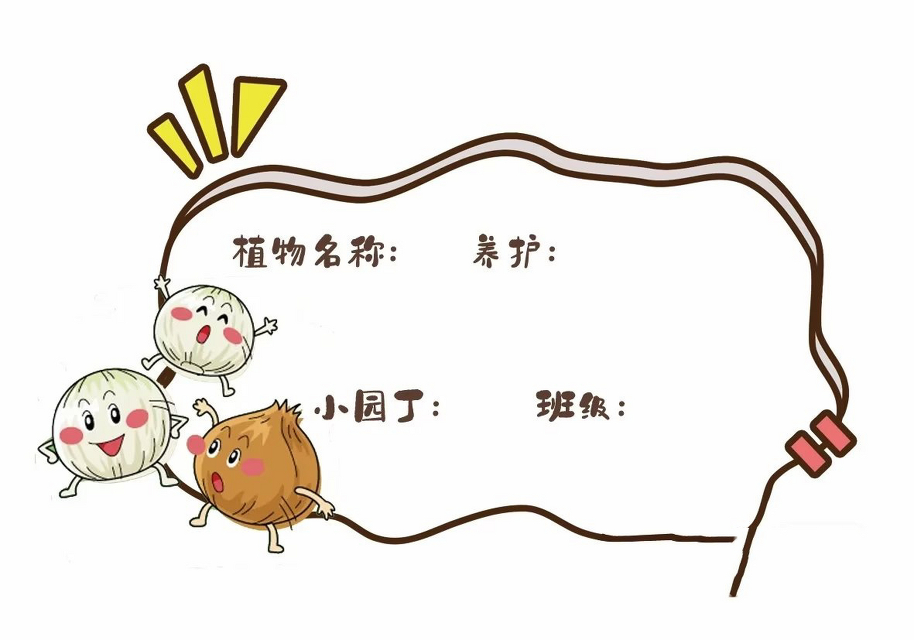 植物角植物标签